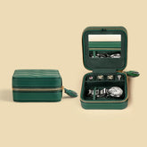 علبة سفر مضغوطة واحدة مع منظم مجوهرات مصغرة - حماية أنيقة